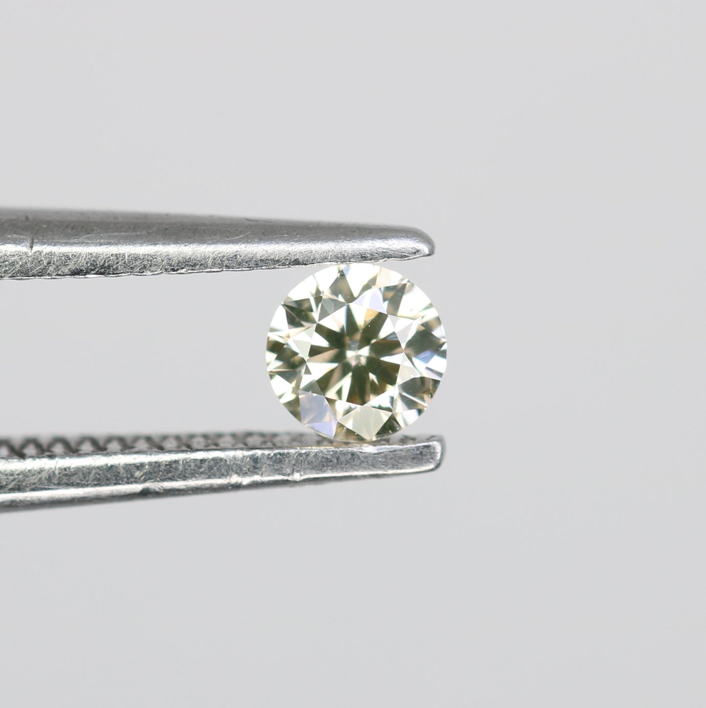 0.13 CT Natural Round Brilliant Cut Light Yellow Salt and Pepper Diamond – Loose Gemstone for Custom Jewelry - JayKrishna Diamond
