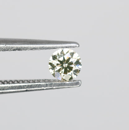 0.13 CT Natural Round Brilliant Cut Light Yellow Salt and Pepper Diamond – Loose Gemstone for Custom Jewelry - JayKrishna Diamond