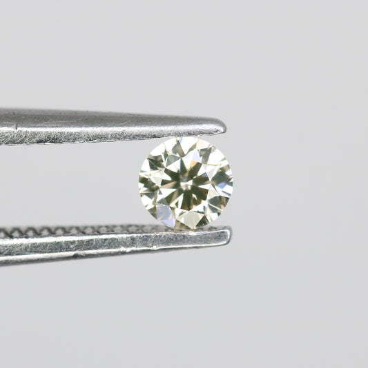 0.13 CT Natural Round Brilliant Cut Light Yellow Salt and Pepper Diamond – Loose Gemstone for Custom Jewelry - JayKrishna Diamond