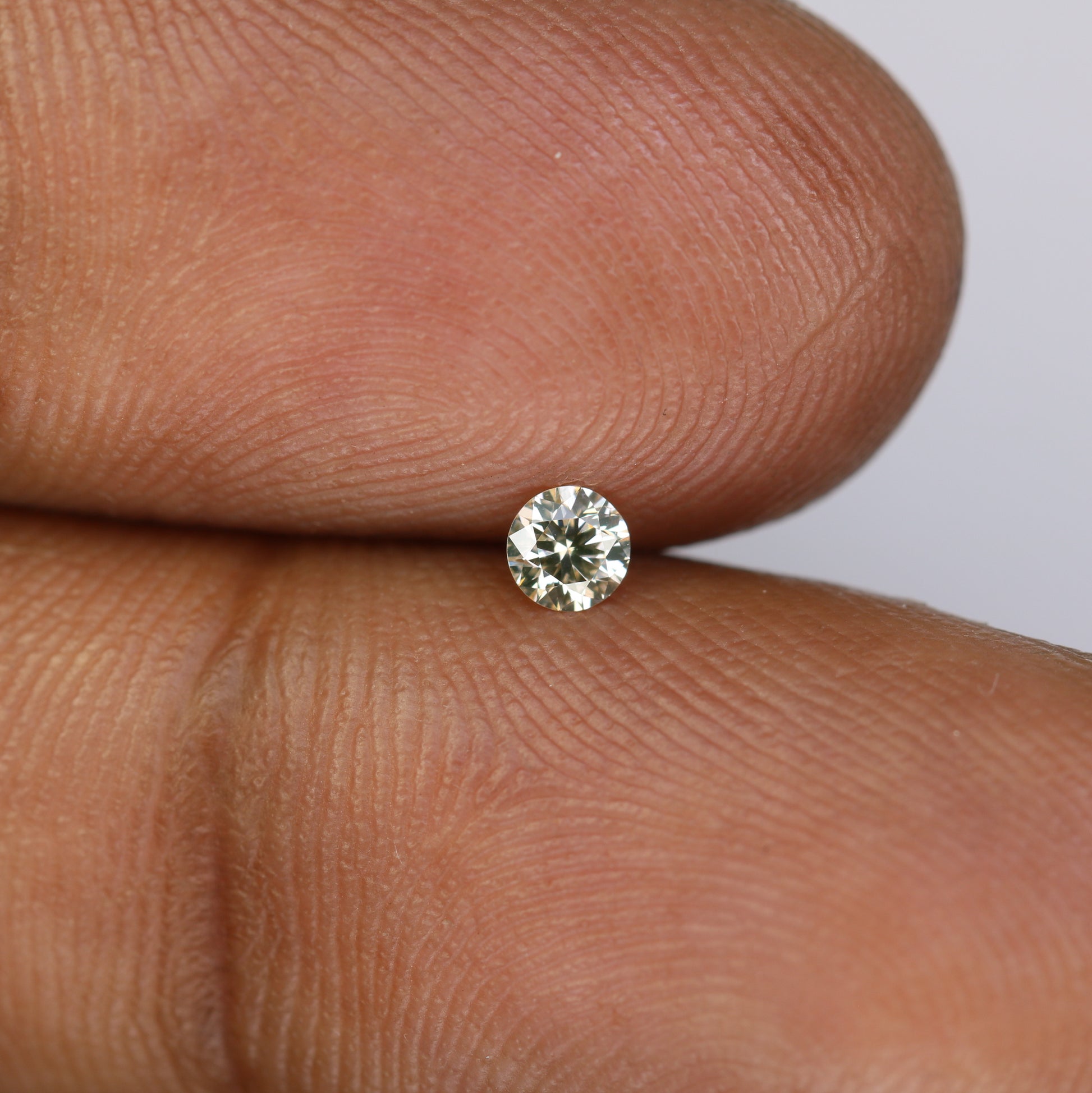 0.13 CT Natural Round Brilliant Cut Light Yellow Salt and Pepper Diamond – Loose Gemstone for Custom Jewelry - JayKrishna Diamond