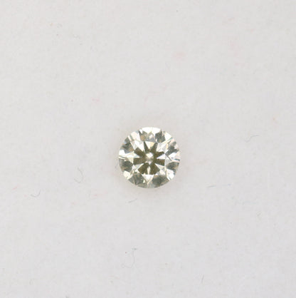 0.13 CT Natural Round Brilliant Cut Light Yellow Salt and Pepper Diamond – Loose Gemstone for Custom Jewelry - JayKrishna Diamond