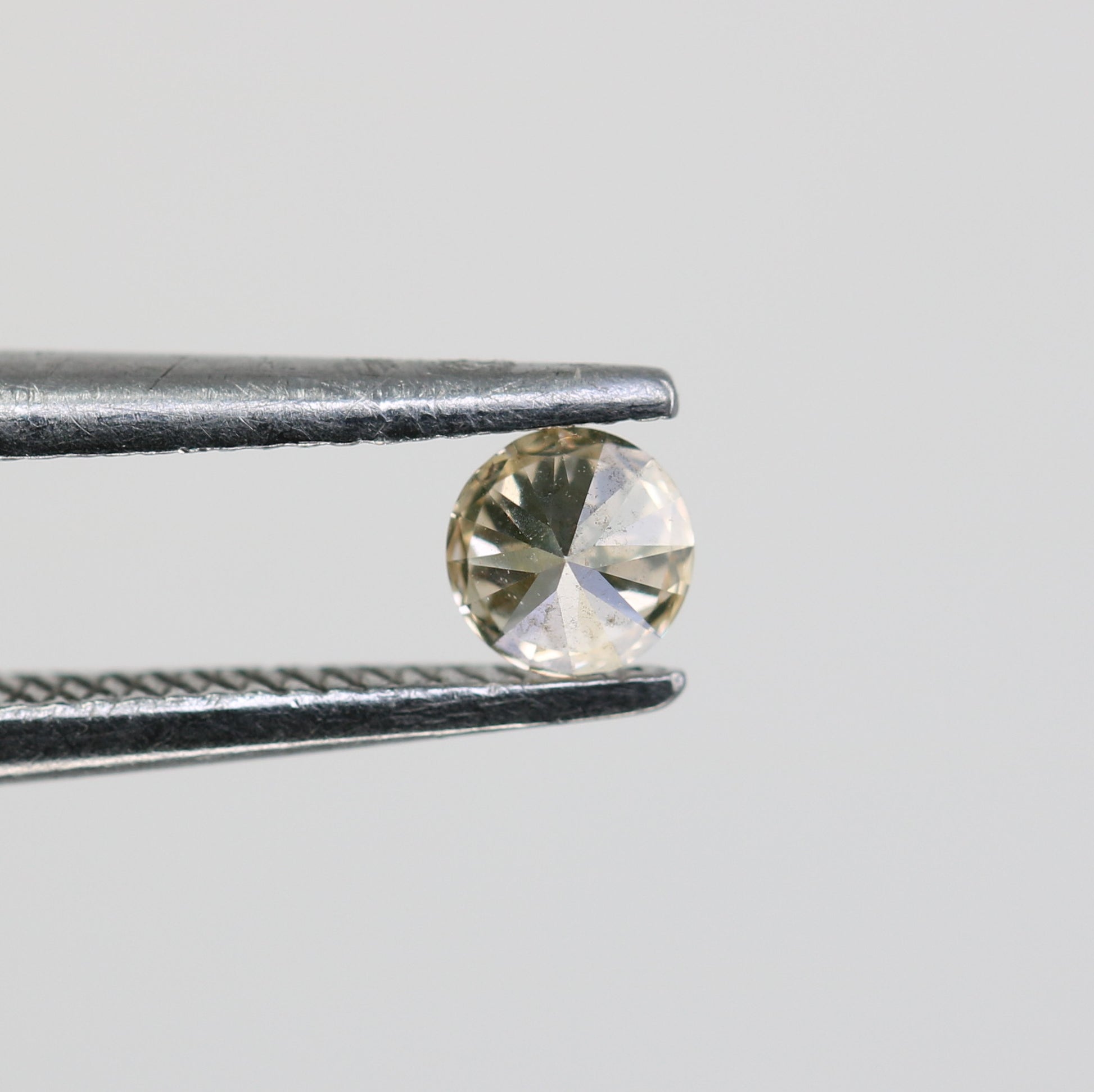 0.13 CT Natural Round Brilliant Cut Light Yellow Salt and Pepper Diamond – Loose Gemstone for Custom Jewelry - JayKrishna Diamond