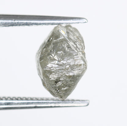 1.62 CT Salt And Pepper Uncut Raw Rough Diamond For Engagement Ring - JayKrishna Diamond