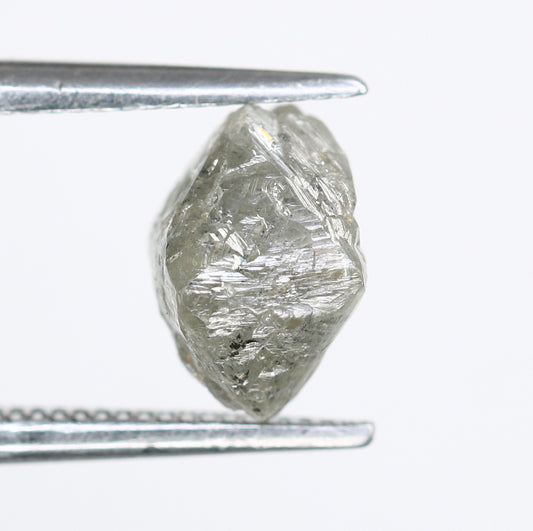 1.62 CT Salt And Pepper Uncut Raw Rough Diamond For Engagement Ring - JayKrishna Diamond