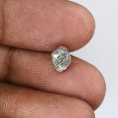 1.62 CT Salt And Pepper Uncut Raw Rough Diamond For Engagement Ring - JayKrishna Diamond