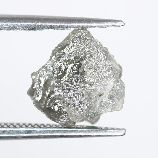 2.85 CT Salt And Pepper Uncut Raw Rough Diamond For Engagement Ring - JayKrishna Diamond