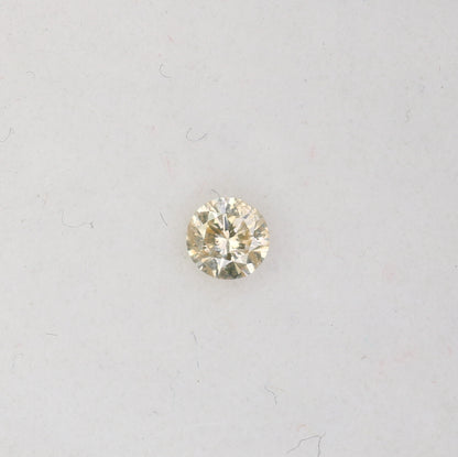 0.09 CT Natural Light Yellow Round Brilliant Cut Salt and Pepper Diamond for Custom Engagement Rings & Unique Jewelry - JayKrishna Diamond