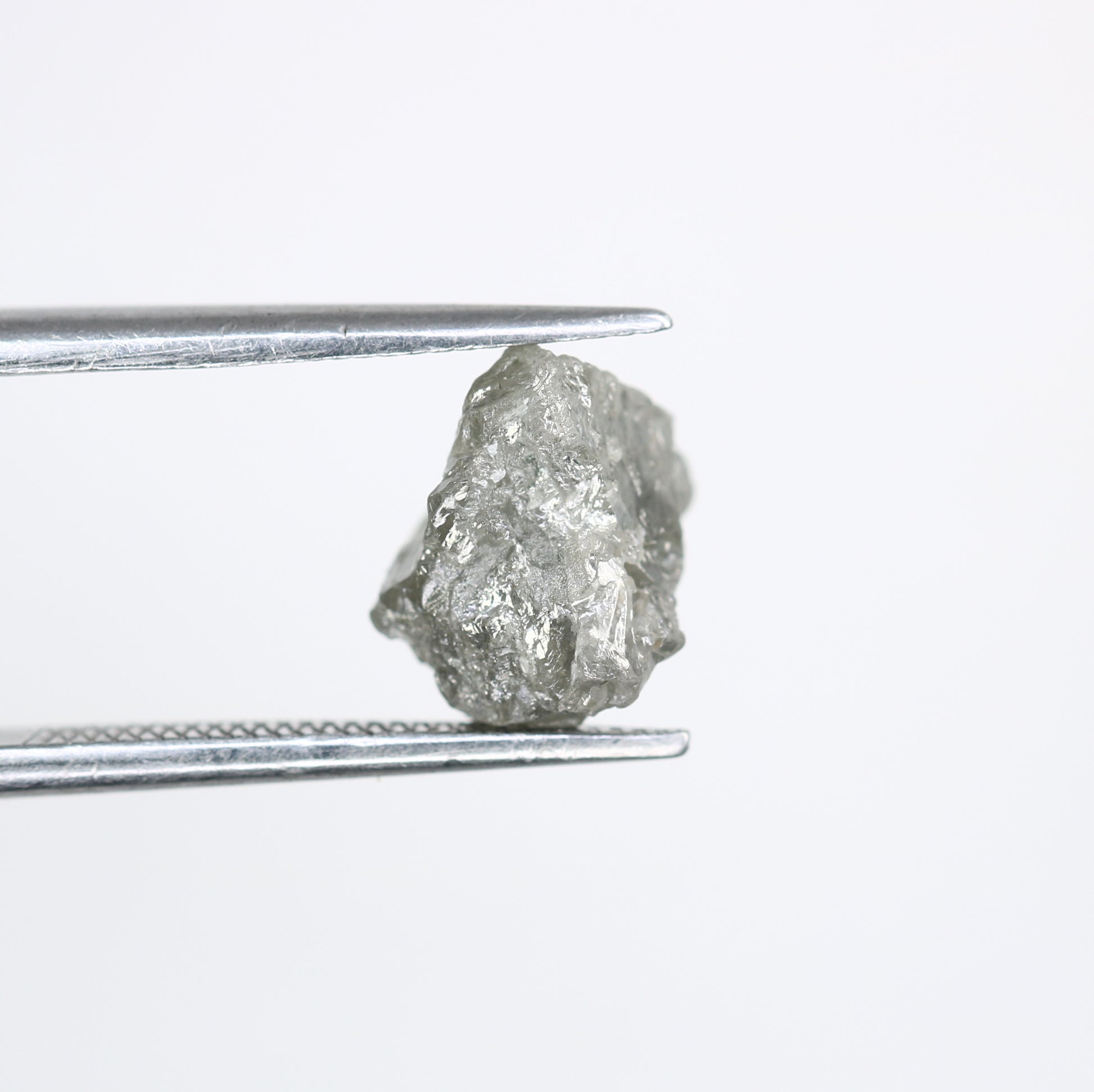 2.85 CT Salt And Pepper Uncut Raw Rough Diamond For Engagement Ring - JayKrishna Diamond