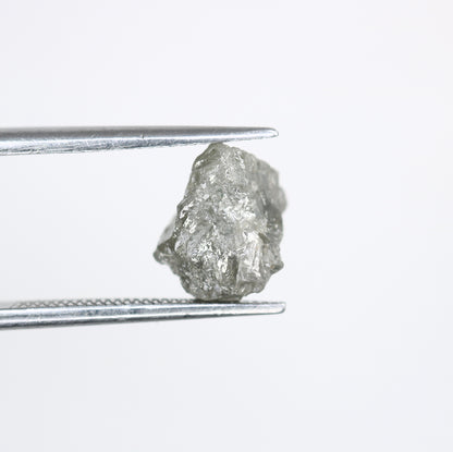 2.85 CT Salt And Pepper Uncut Raw Rough Diamond For Engagement Ring - JayKrishna Diamond