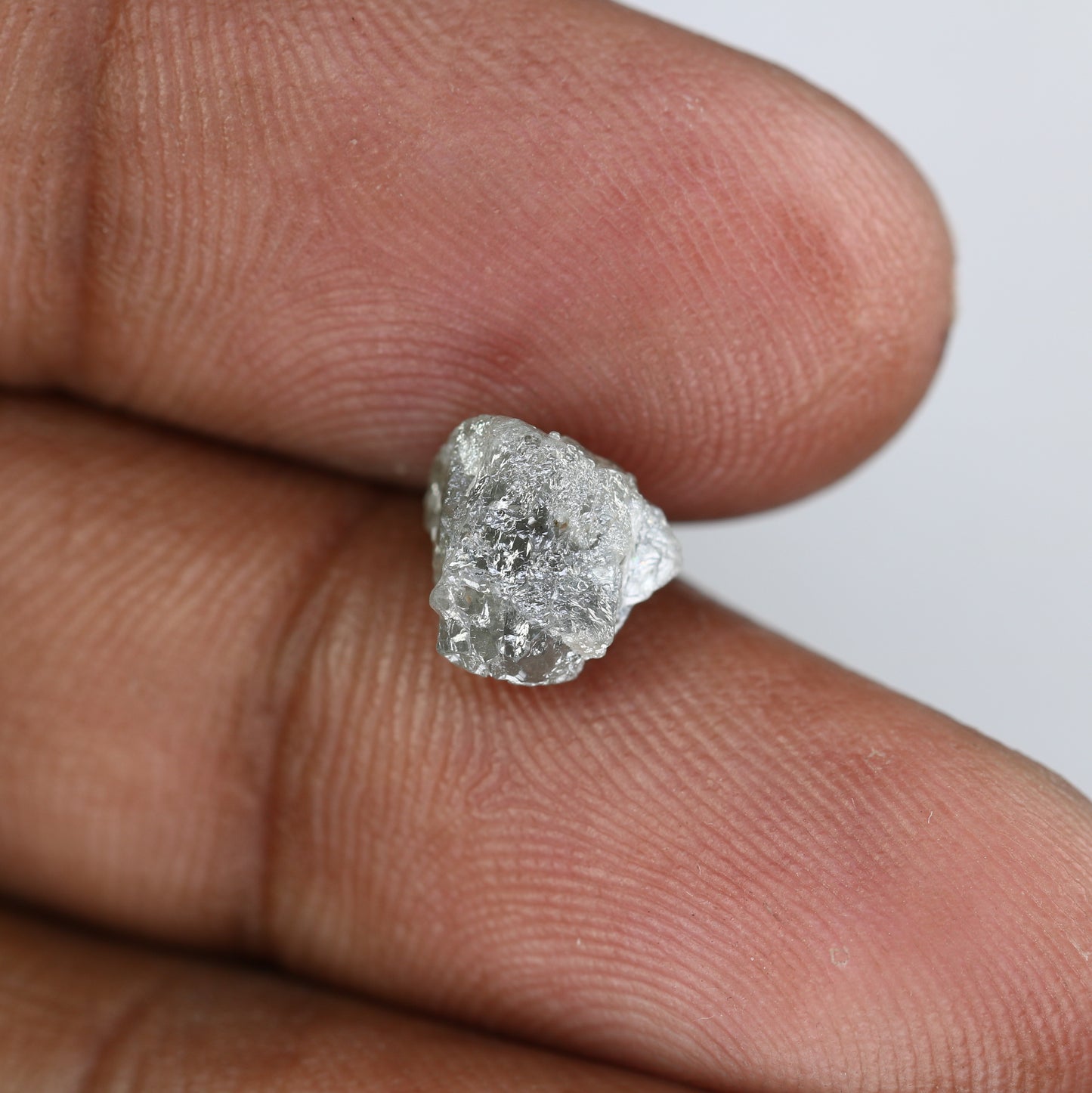 2.85 CT Salt And Pepper Uncut Raw Rough Diamond For Engagement Ring - JayKrishna Diamond