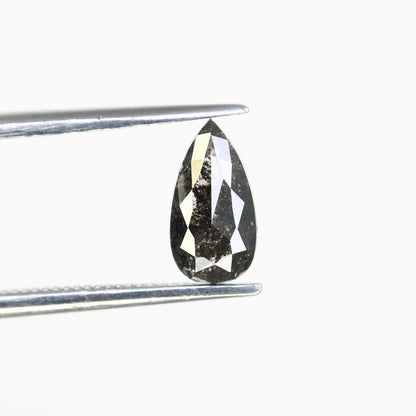 1.01 CT 8.20 MM Salt And Pepper Pear Shape Loose Diamond For Wedding Ring - JayKrishna Diamond