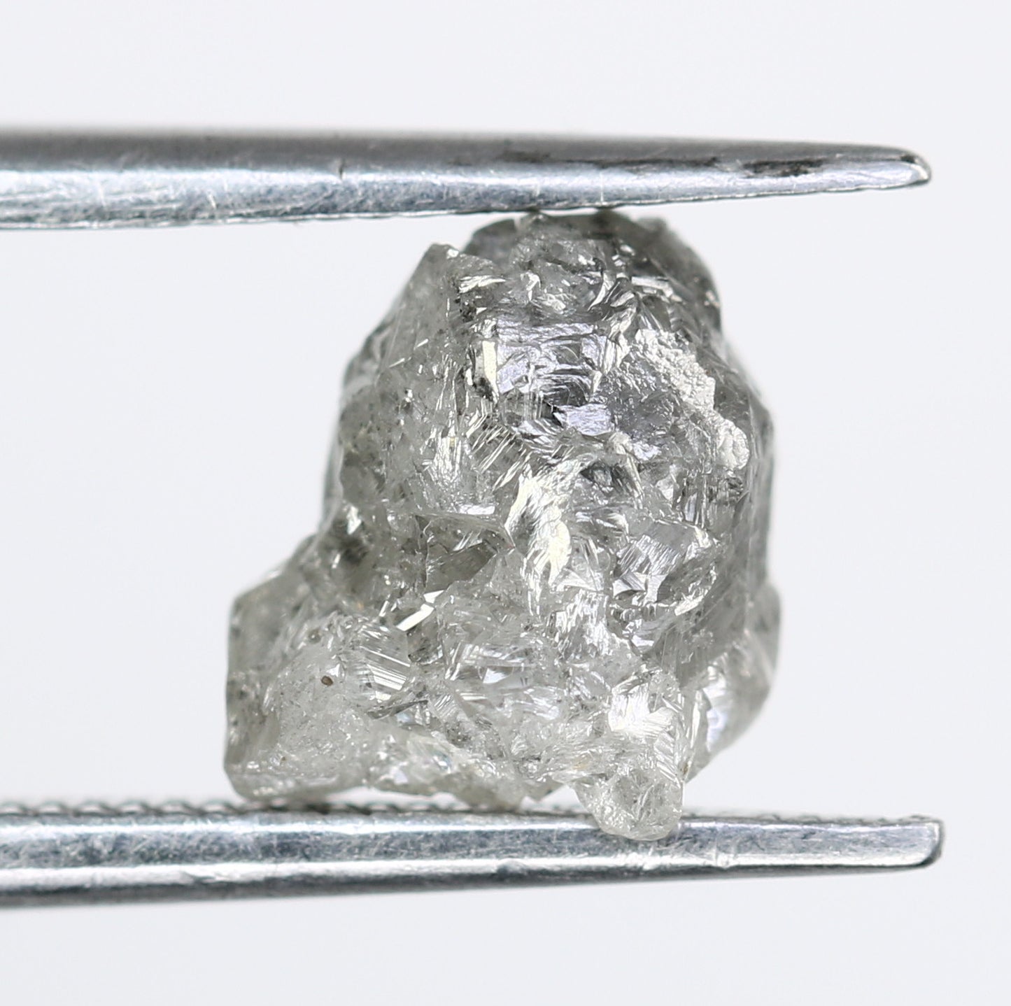 2.33 CT Raw Salt And Pepper Rough Uncut Diamond For Engagement Ring - JayKrishna Diamond