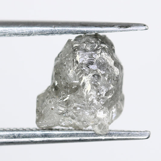 2.33 CT Raw Salt And Pepper Rough Uncut Diamond For Engagement Ring - JayKrishna Diamond