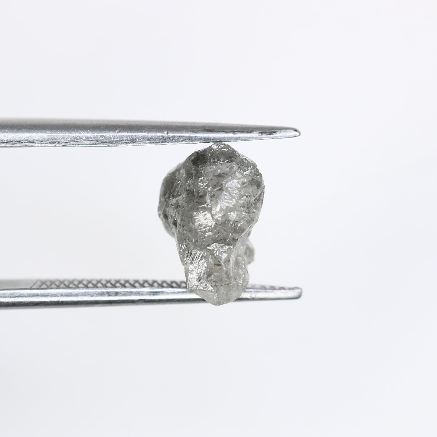 2.33 CT Raw Salt And Pepper Rough Uncut Diamond For Engagement Ring - JayKrishna Diamond