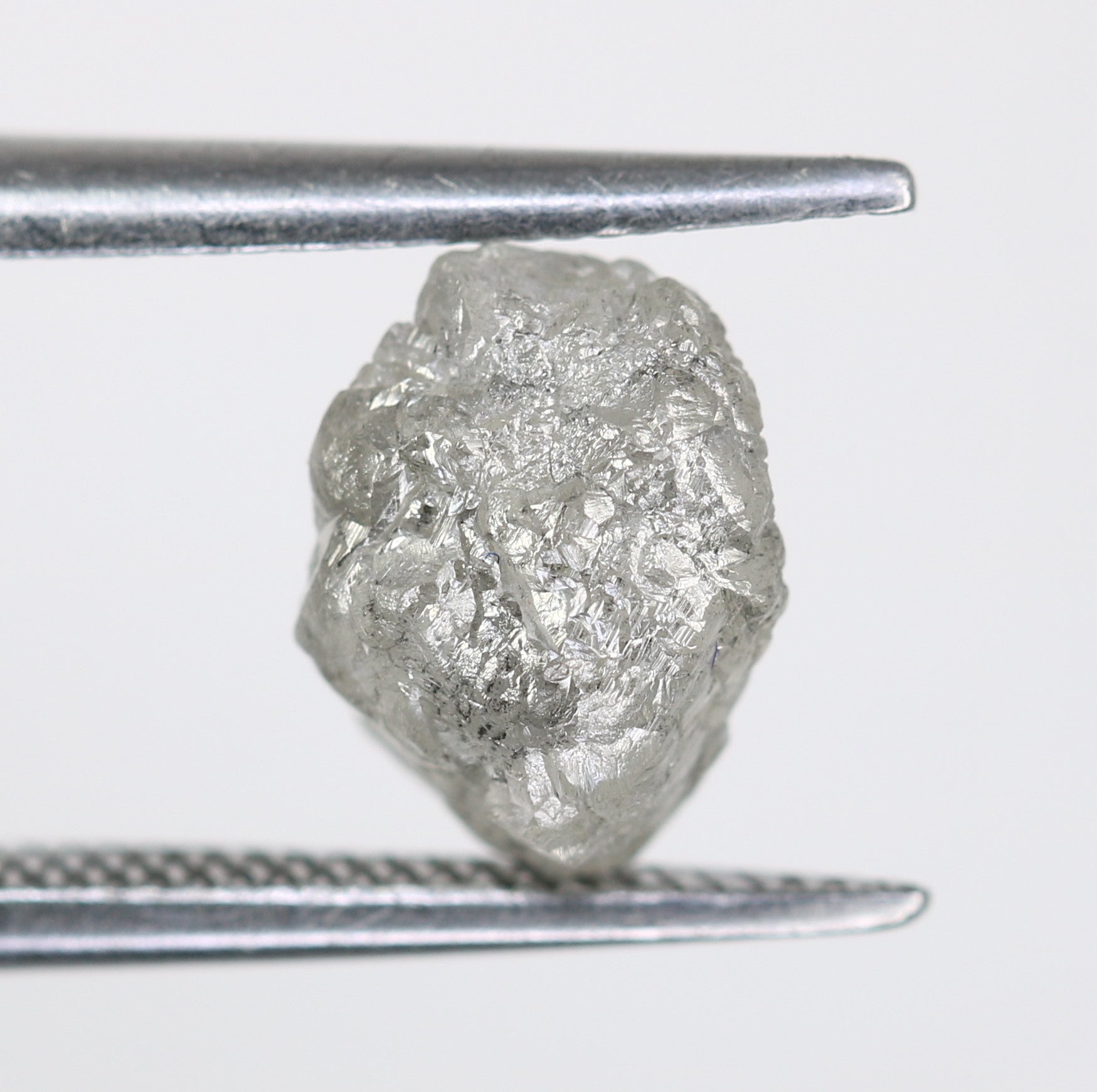 1.92 CT Raw Salt And Pepper Rough Uncut Diamond For Engagement Ring - JayKrishna Diamond