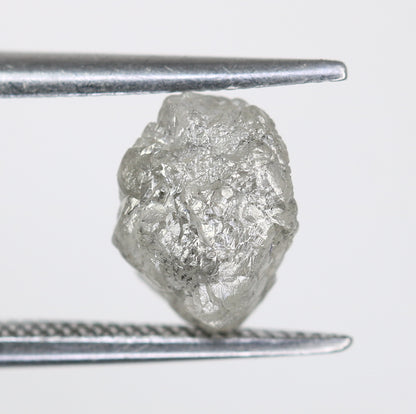 1.92 CT Raw Salt And Pepper Rough Uncut Diamond For Engagement Ring - JayKrishna Diamond