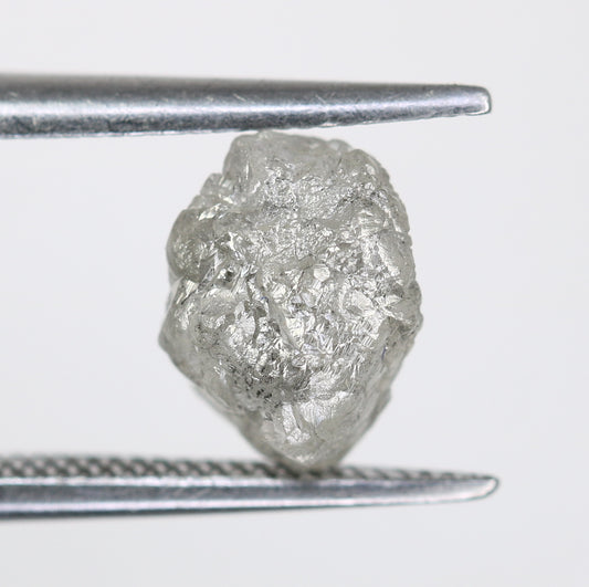 1.92 CT Raw Salt And Pepper Rough Uncut Diamond For Engagement Ring - JayKrishna Diamond