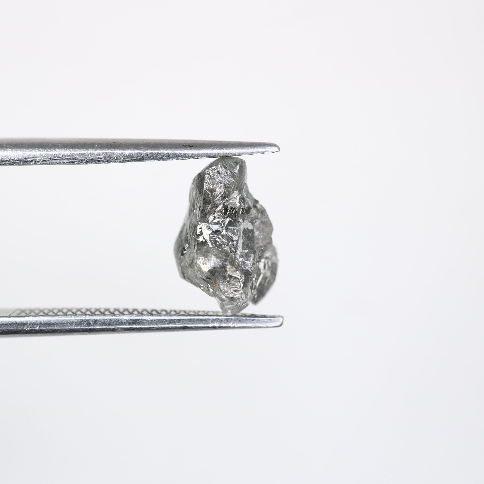 1.83 CT Irregular Cut Raw Salt And Pepper Rough Diamond For Engagement Ring - JayKrishna Diamond
