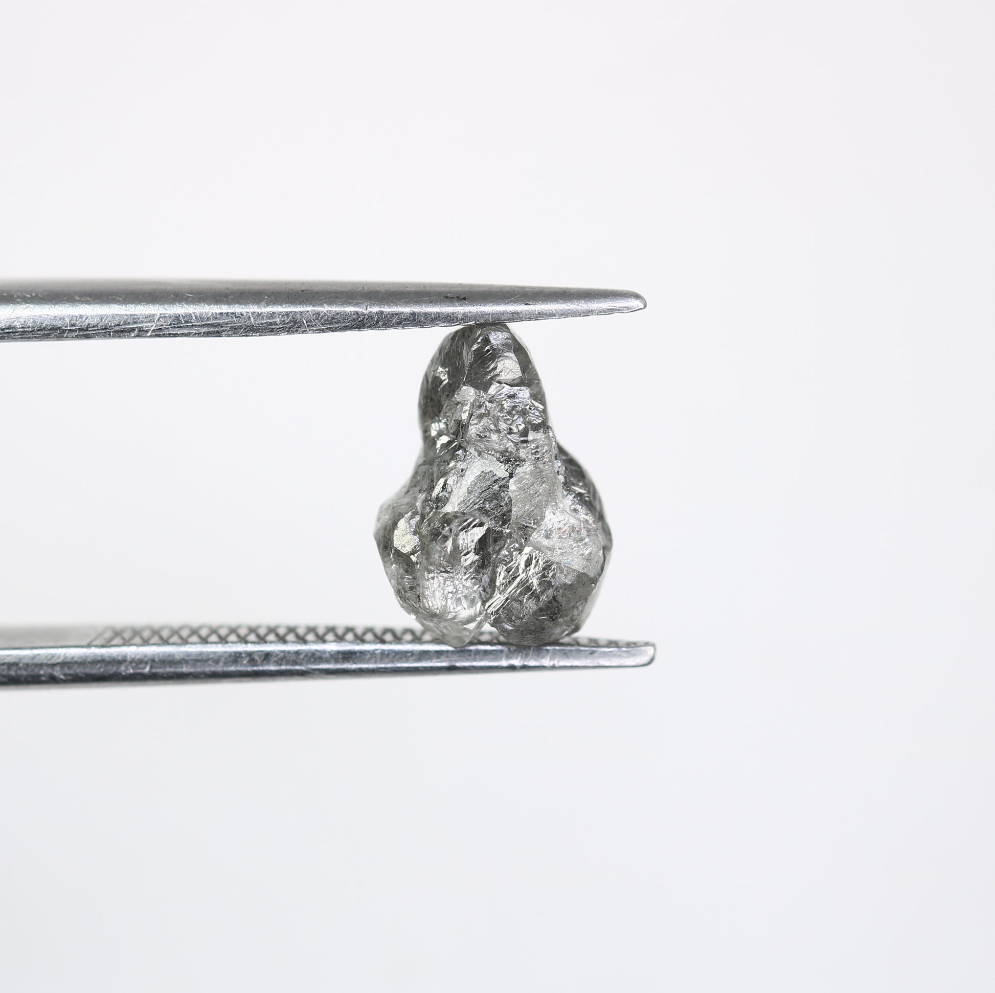 1.83 CT Irregular Cut Raw Salt And Pepper Rough Diamond For Engagement Ring - JayKrishna Diamond