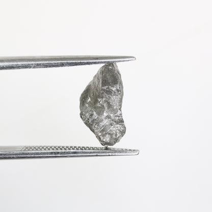 2.52 CT Raw Rough Irregular Cut Salt And Pepper Diamond For Engagement Ring - JayKrishna Diamond