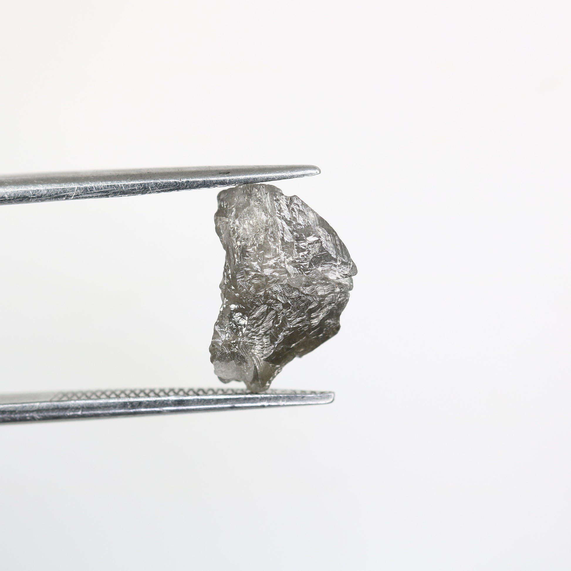 2.52 CT Raw Rough Irregular Cut Salt And Pepper Diamond For Engagement Ring - JayKrishna Diamond