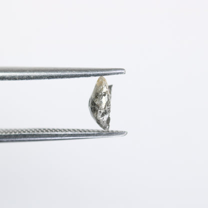 0.66 CT Rough Raw Salt and Pepper Uncut Diamond for Engagement Ring - Unique Gemstone for Custom Bridal Jewelry Designs - JayKrishna Diamond