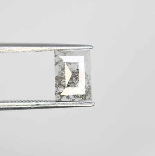 0.98 Carat Baguette Shape Natural Salt And Pepper Diamond For Wedding Ring - JayKrishna Diamond