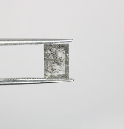 0.98 Carat Baguette Shape Natural Salt And Pepper Diamond For Wedding Ring - JayKrishna Diamond