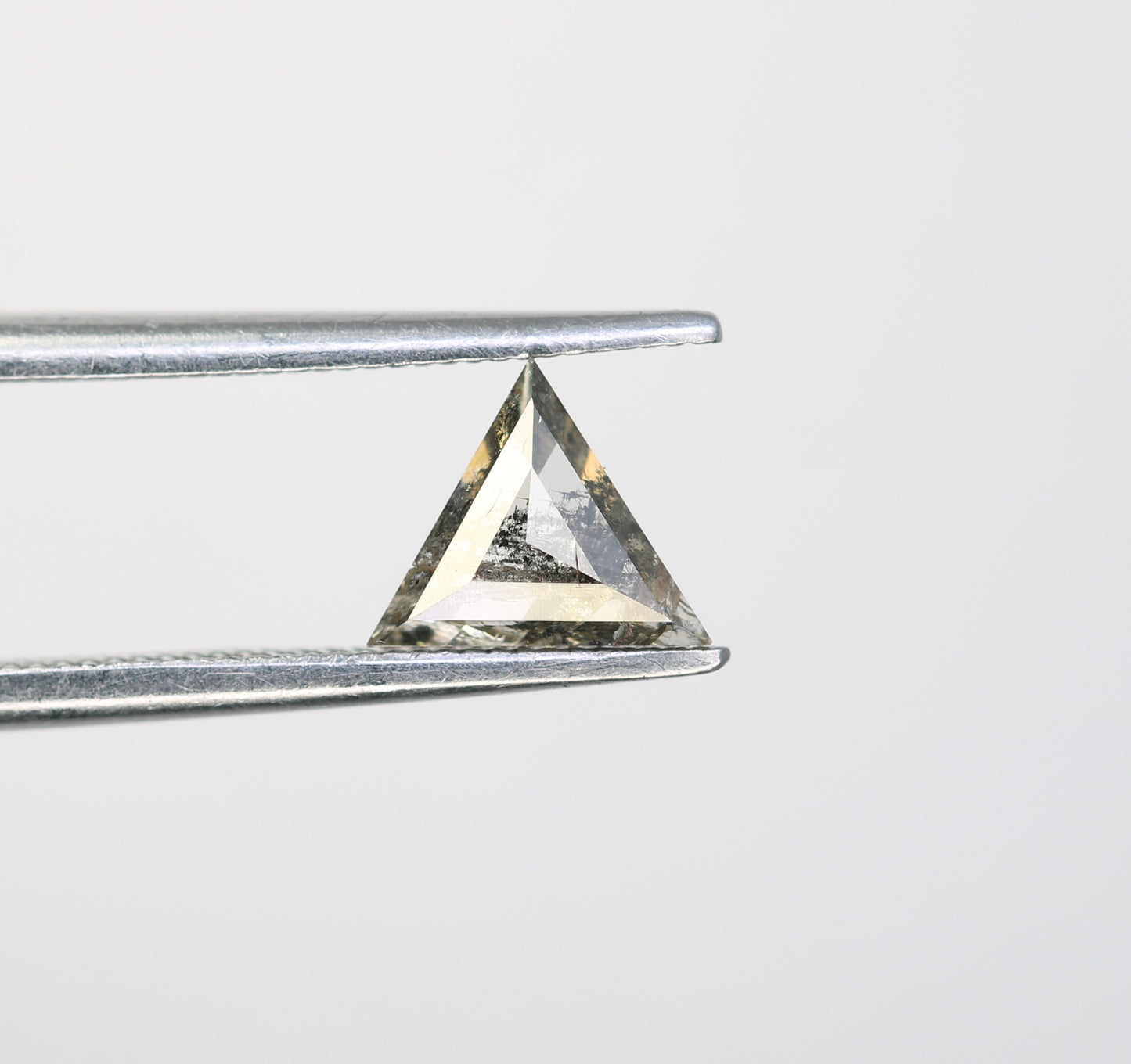 0.64 Carat Salt and Pepper Loose Triangle Shape Diamond for a One-of-a-Kind Galaxy Ring: Exquisite Gemstone Jewelry Piece - JayKrishna Diamond