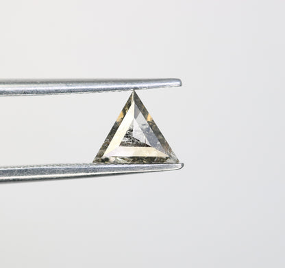 0.64 Carat Salt and Pepper Loose Triangle Shape Diamond for a One-of-a-Kind Galaxy Ring: Exquisite Gemstone Jewelry Piece - JayKrishna Diamond