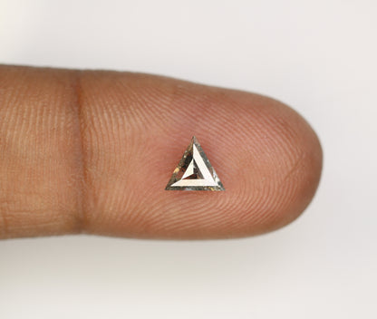 0.64 Carat Salt and Pepper Loose Triangle Shape Diamond for a One-of-a-Kind Galaxy Ring: Exquisite Gemstone Jewelry Piece - JayKrishna Diamond