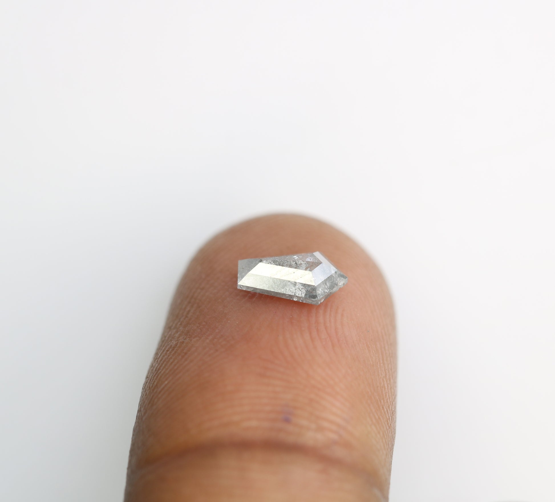 0.72 Carat Salt And Pepper Loose Geometric Shape Diamond For Engagement Ring - JayKrishna Diamond