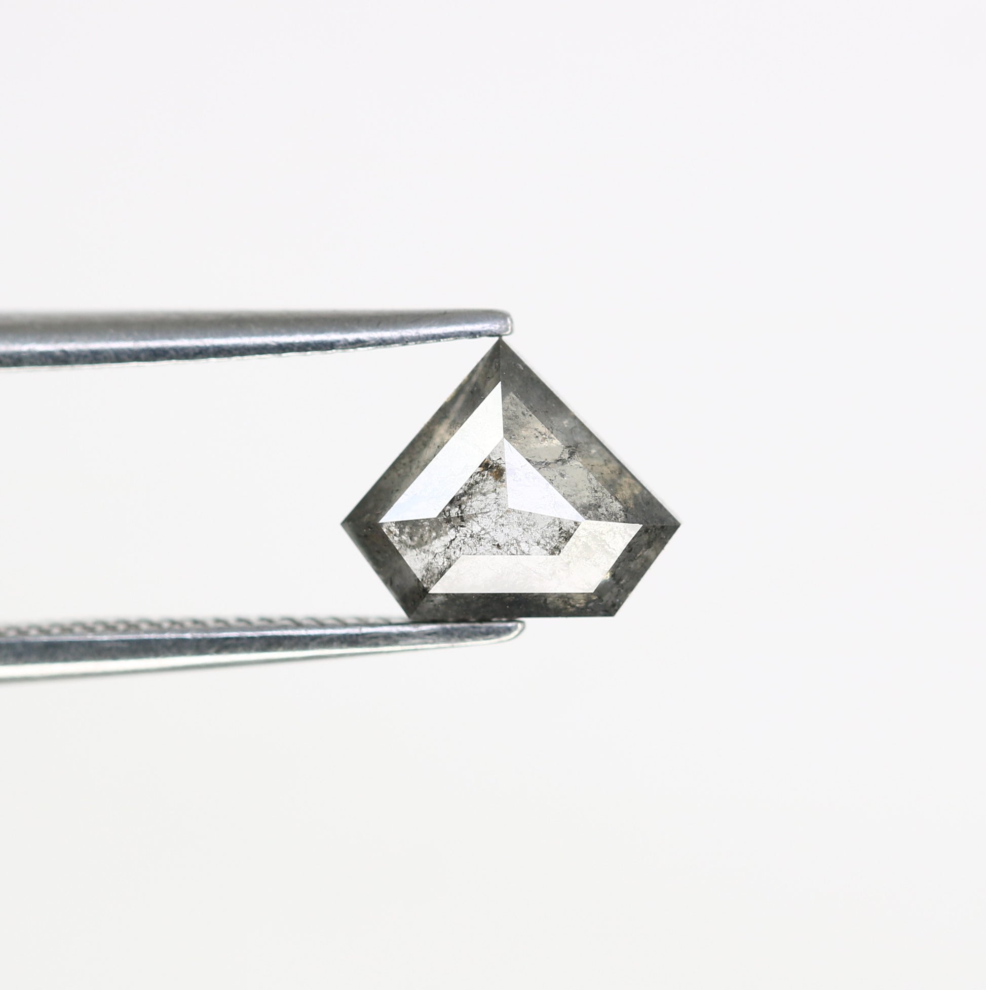 1.18 CT 6.70 MM Diamond Cut Salt And Pepper Diamond For Statement Ring - JayKrishna Diamond