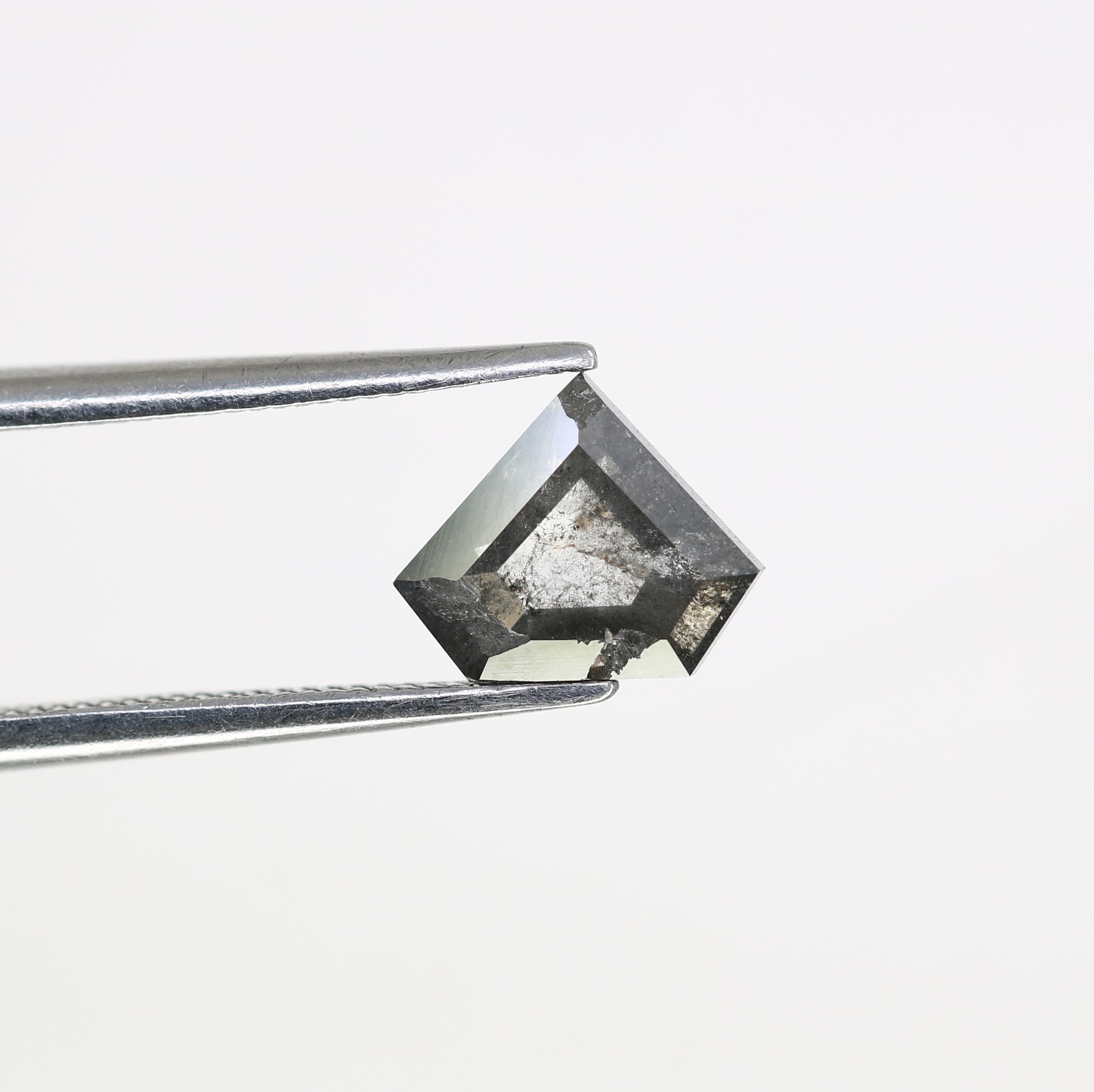 1.18 CT 6.70 MM Diamond Cut Salt And Pepper Diamond For Statement Ring - JayKrishna Diamond