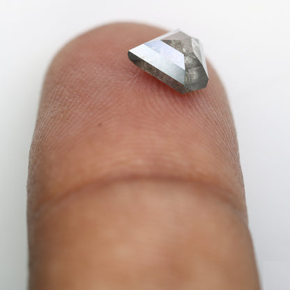 1.18 CT 6.70 MM Diamond Cut Salt And Pepper Diamond For Statement Ring - JayKrishna Diamond