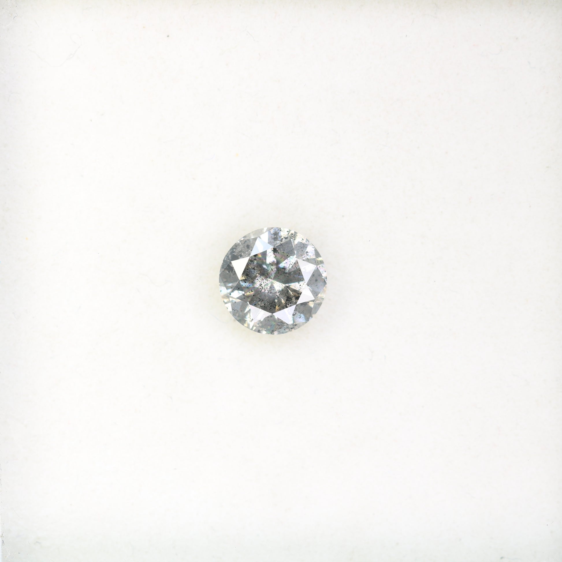 1.51 Carat Salt And Pepper Loose Round Brilliant Cut Diamond For Wedding Ring - JayKrishna Diamond