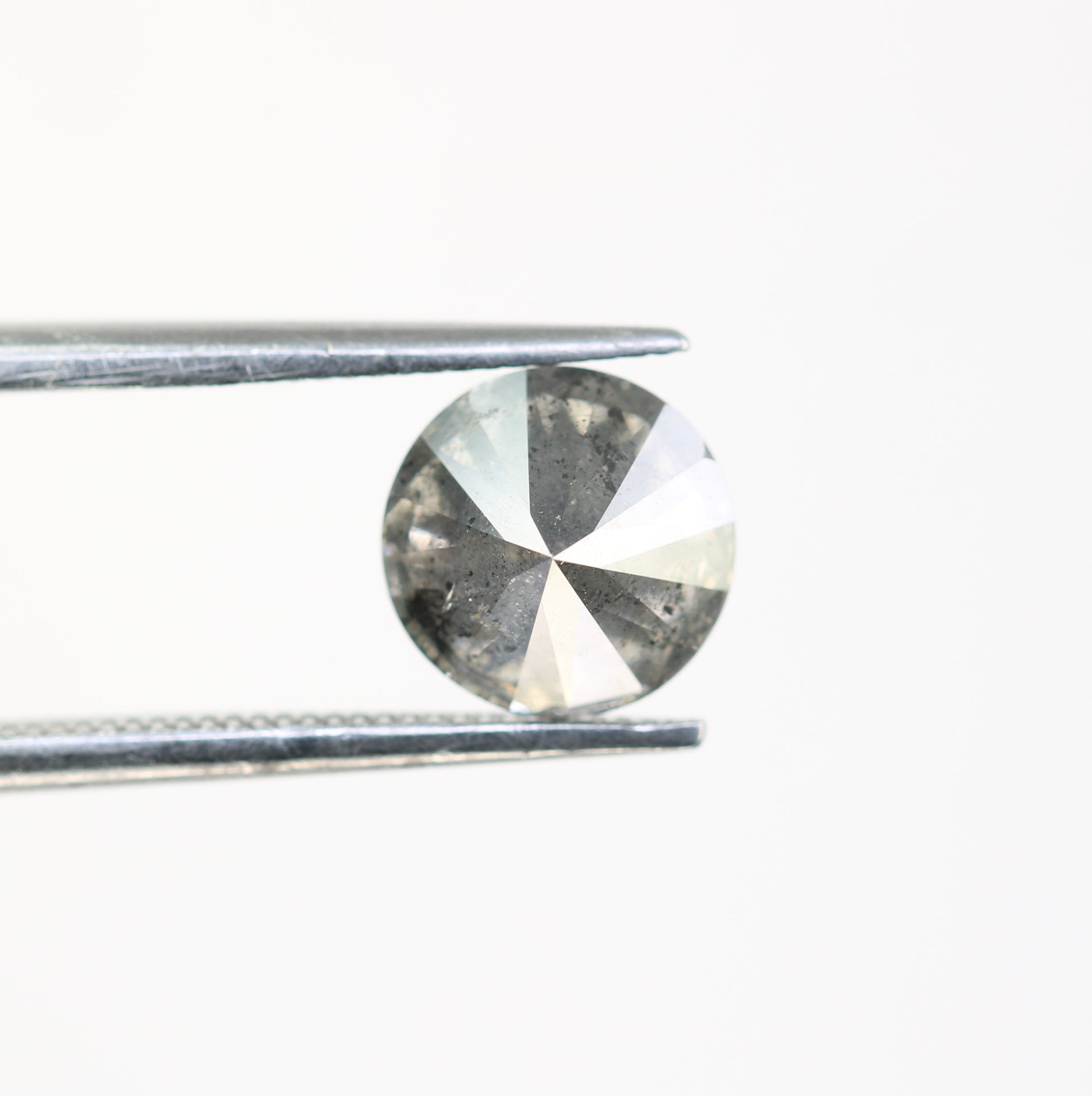 1.51 Carat Salt And Pepper Loose Round Brilliant Cut Diamond For Wedding Ring - JayKrishna Diamond