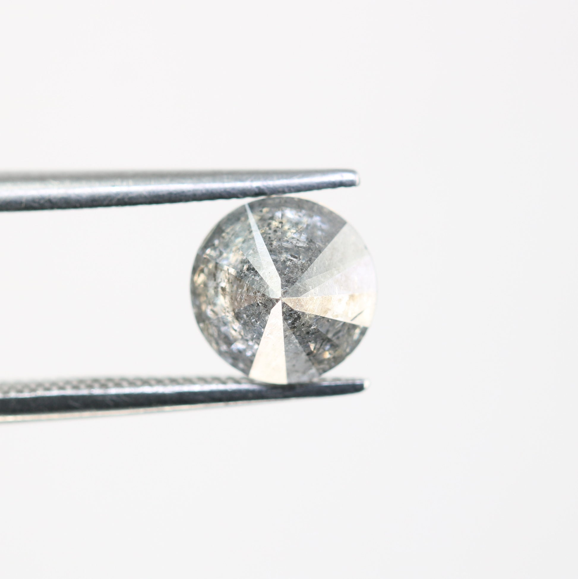 1.47 Carat Natural Salt And Pepper Round Brilliant Cut Diamond For Wedding Ring - JayKrishna Diamond