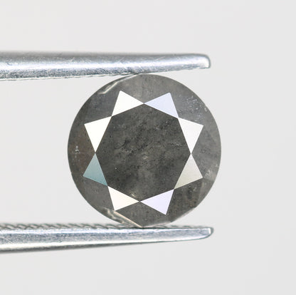 Salt And Pepper Diamond Ring 1.39 Carat Loose Round Brilliant Cut Diamond - JayKrishna Diamond