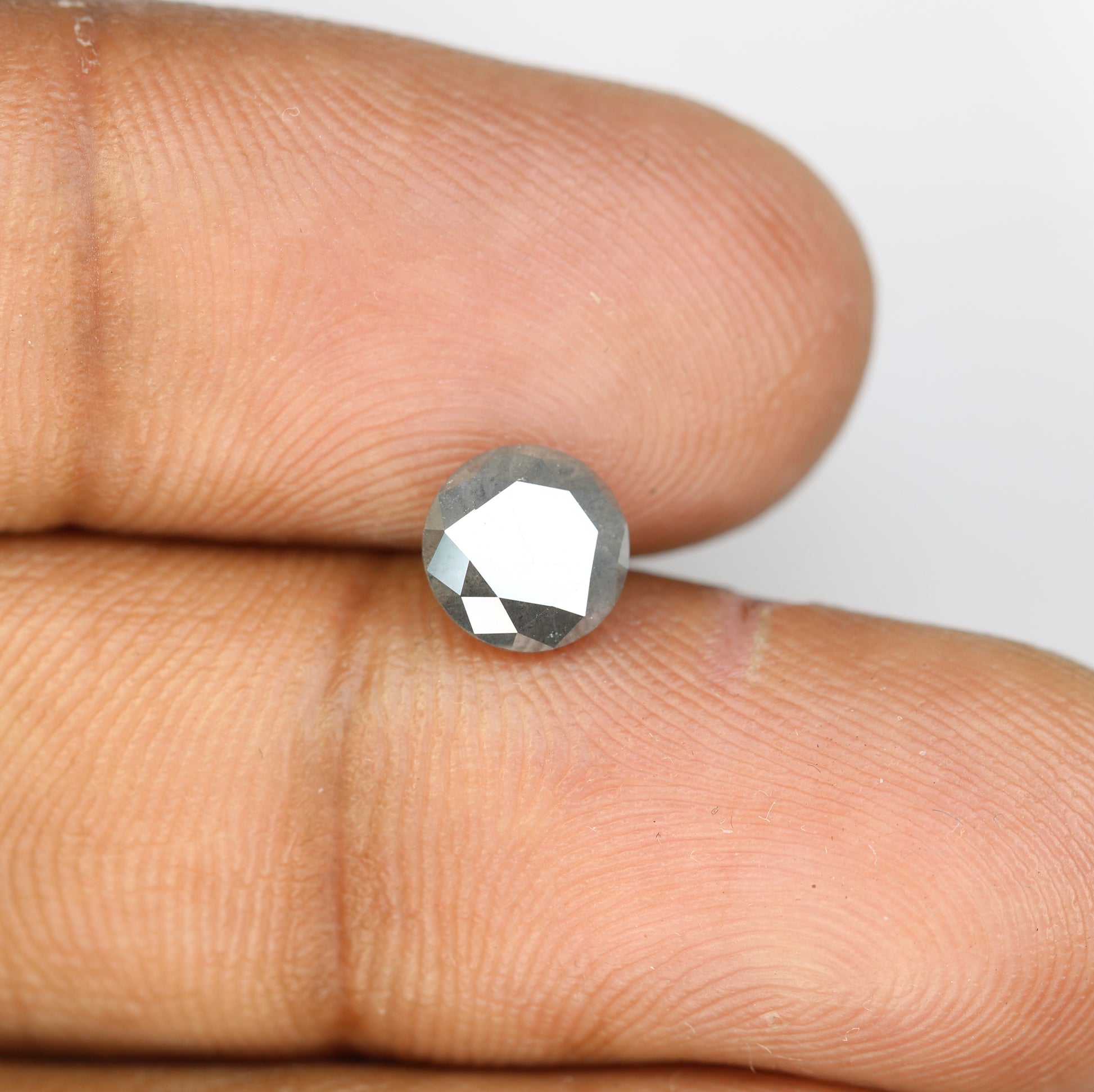 Salt And Pepper Diamond Ring 1.39 Carat Loose Round Brilliant Cut Diamond - JayKrishna Diamond