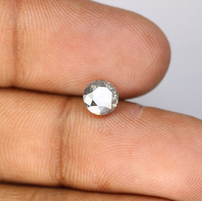1.09 Carat Salt And Pepper Loose Round Brilliant Cut Diamond For Engagement Ring - JayKrishna Diamond