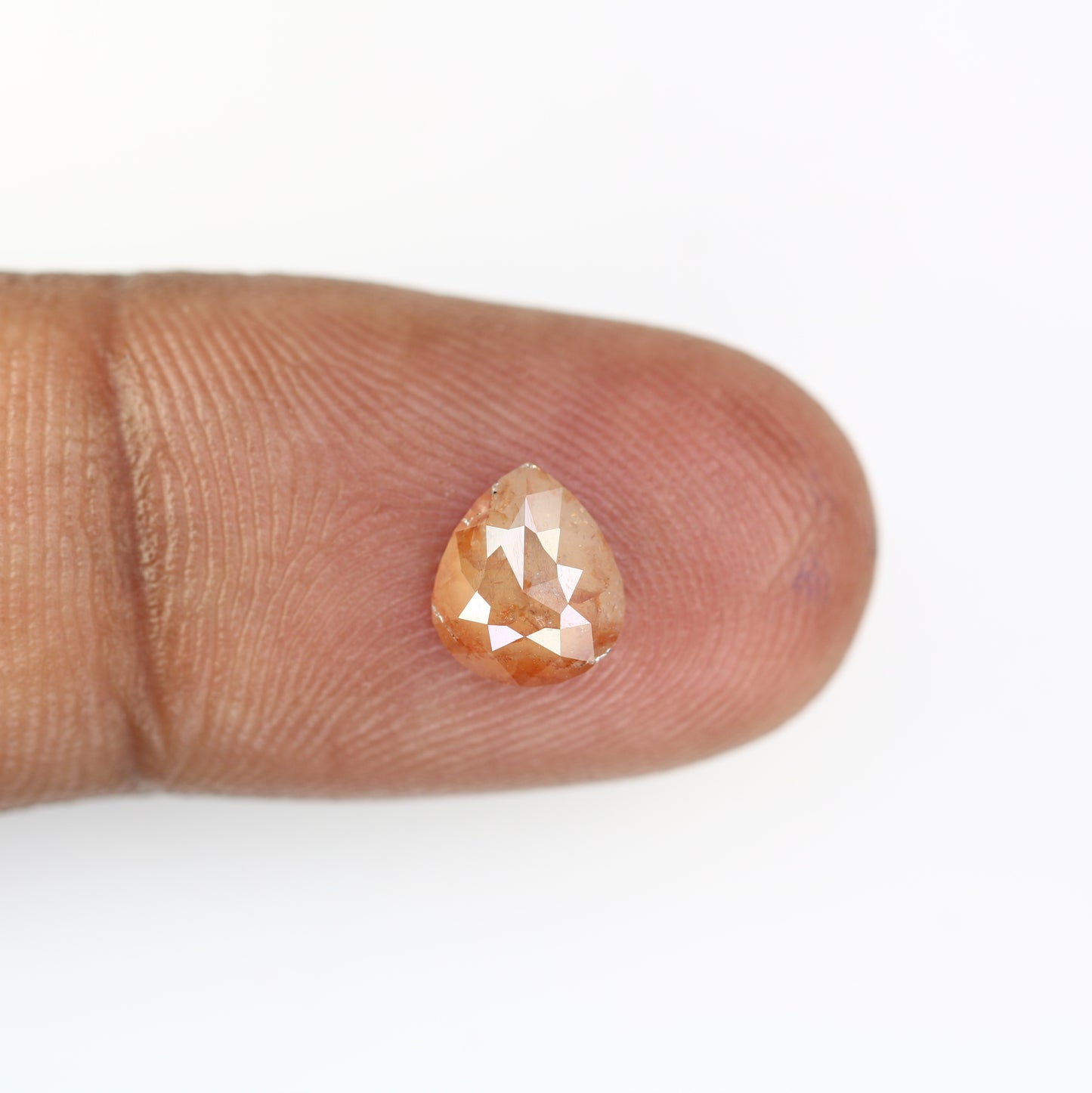 1.22 Carat Natural Loose Light Red Color Pear Shaped Diamond - JayKrishna Diamond
