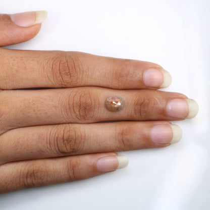 1.48 Carat Oval Shaped Diamond Ring Natural Loose Fancy Peach Color Diamond - JayKrishna Diamond