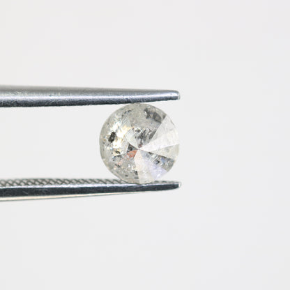 0.76 Carat Salt And Pepper Loose Round Brilliant Cut Diamond For Engagement Ring - JayKrishna Diamond