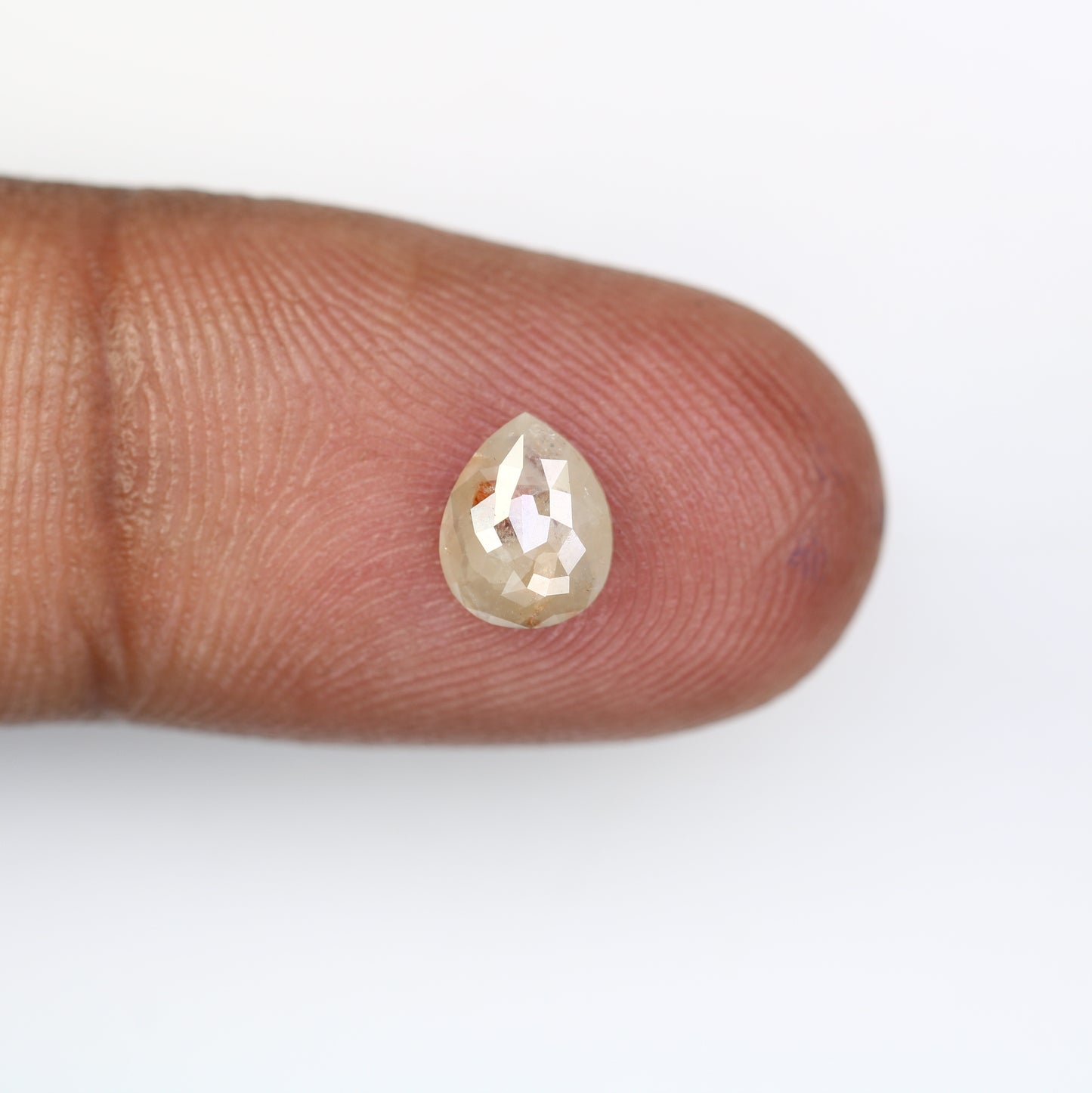 Natural Diamond 0.84 Carat Pear Shaped Grey Loose Diamond For Engagement Ring - JayKrishna Diamond