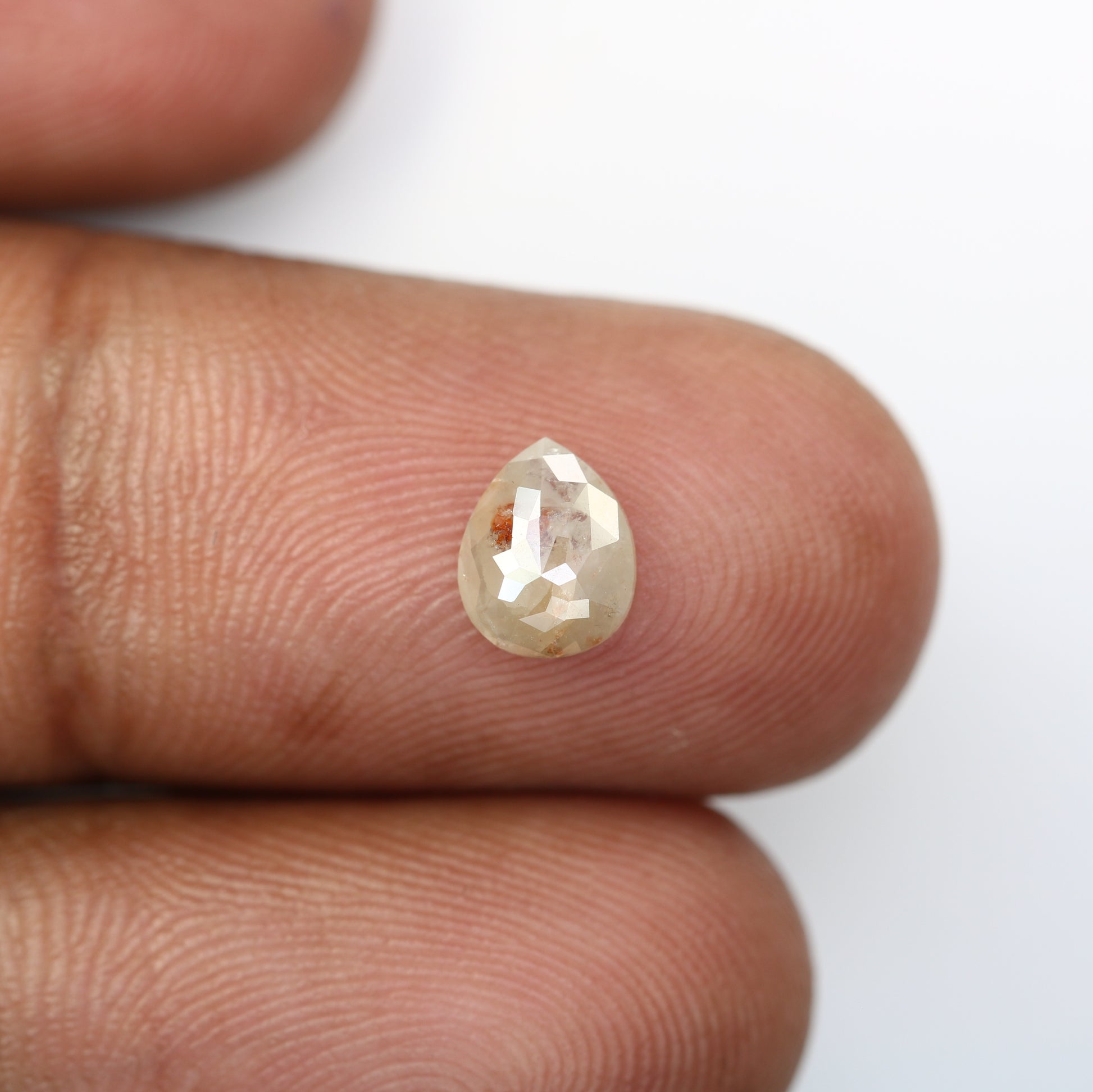 Natural Diamond 0.84 Carat Pear Shaped Grey Loose Diamond For Engagement Ring - JayKrishna Diamond