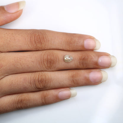 Natural Diamond 0.84 Carat Pear Shaped Grey Loose Diamond For Engagement Ring - JayKrishna Diamond