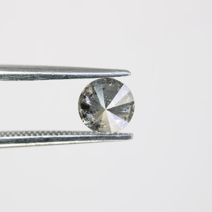 0.69 Carat Loose Round Brilliant Cut salt And Pepper Diamond For Galaxy Ring - JayKrishna Diamond