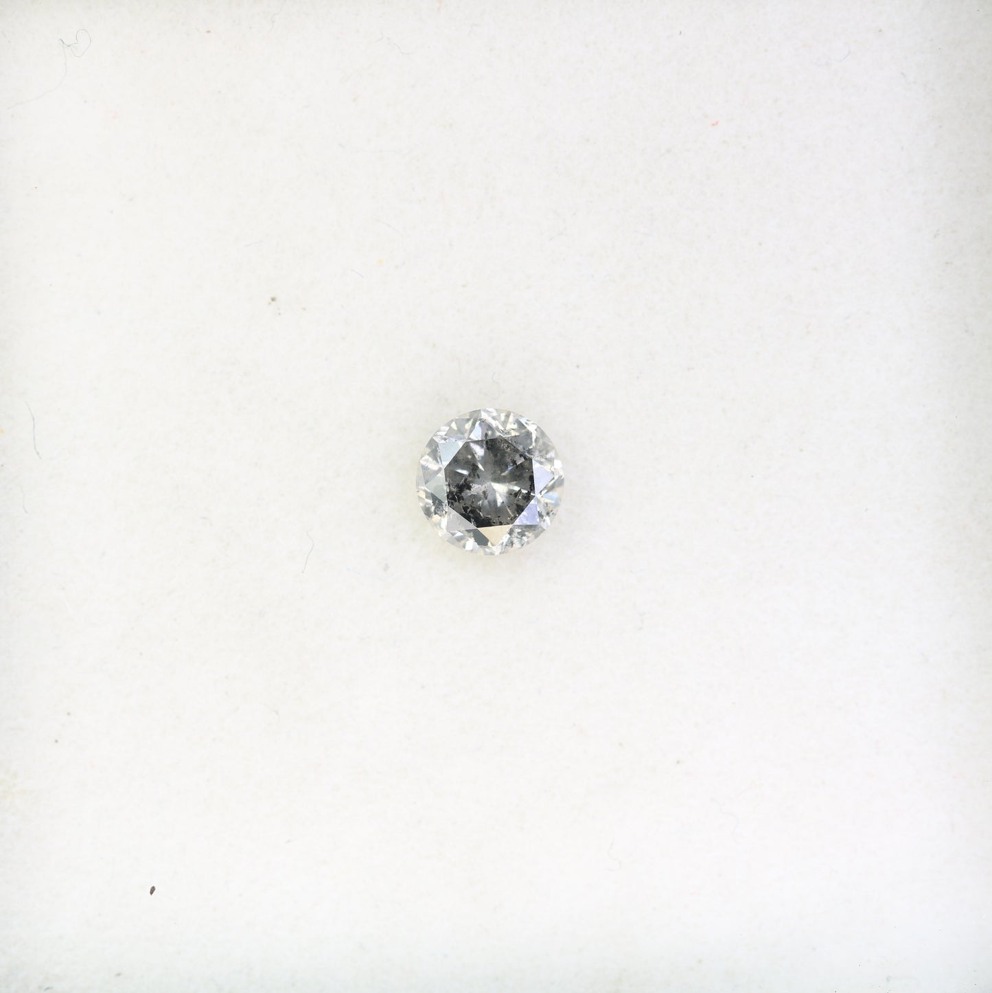 0.69 Carat Loose Round Brilliant Cut salt And Pepper Diamond For Galaxy Ring - JayKrishna Diamond