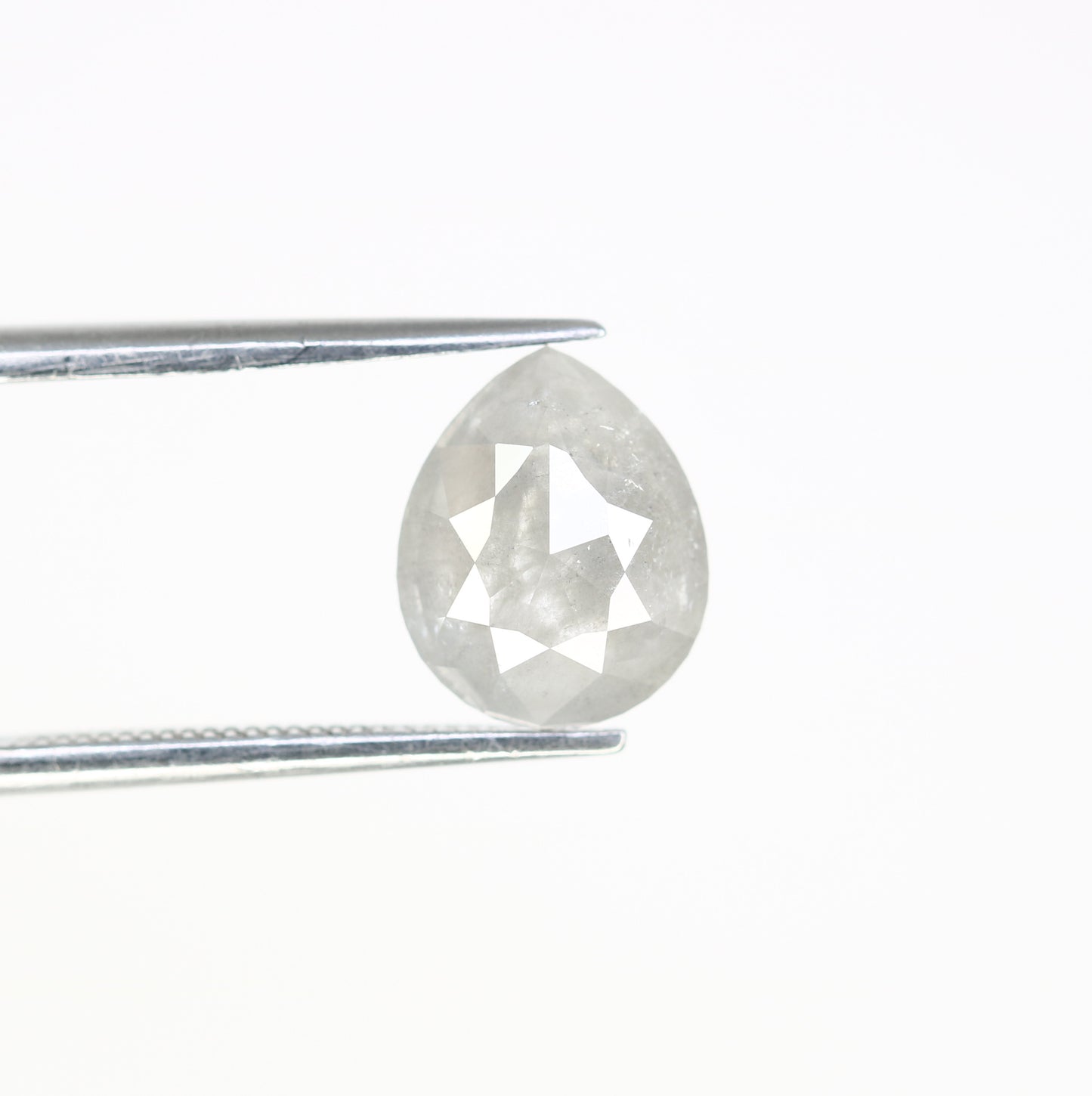 1.93 CT Natural Loose Grey Pear Shaped 9.40 MM Diamond For Wedding Ring - JayKrishna Diamond